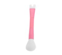 DEARMAMY Brocha De Maquillaje Para Sombra De Nariz Abrillantador Debajo De Los Ojos Pinceles De Maquillaje De Doble Cara Pincel Resaltador Cepillo De Duende Cepillo De Base Plana Nylon Rosa