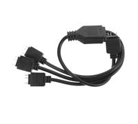DEARMAMY Cable Divisor LED Argb 5v 3pin ABS de Tres Vías para Ordenador | Cable Alargador Cabecera, Sincroniza Barras y Tiras Rgb Direccionables, Montaje sin Herramientas