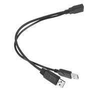 DEARMAMY Cable USB Negro Doble Cabeza Macho para Disco Duro Portátil