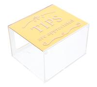 DEARMAMY Caja Acrílica para Propinas y Donaciones con Contenedor Transparente para Restaurantes Bares Música y Eventos Caja de Sugerencias y Rifa Fácil de Usar y Visible para Clientes