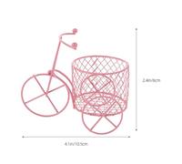 DEARMAMY Caja de Dulces para Bodas de Hierro Rosa Forma de Triciclo Europeo Calado Rellenable Pack de 10 Unidades para Recuerdos y Decoración Nupcial