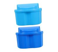 DEARMAMY Caja para Dentaduras Postizas con Filtro Portátil y Estuche de Limpieza para Viajes para Contenedor Protesis Dental