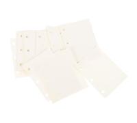 DEARMAMY Carpeta de Recambio de Papel para Anillas 3 Agujeros, 240 Hojas Blancas Multifunción, Papel Liso para Notas, Diario, Álbum de Recortes, Accesorio de Escritura Práctico para