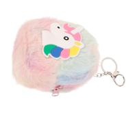 DEARMAMY Cartera De Llaveros para Mujer Monedero De Peluche para Organizar Monedas Auriculares y Claves Diseño Estético y Duradero para Uso Diario