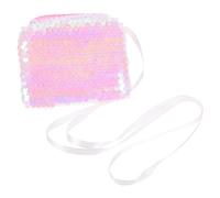 DEARMAMY Cartera Sling Bag Shoulder Bag Pocketbook carteiras Beach Bag Bolsos Mochila de Puntada Bolso de Cambio para niñas Billetera Bolsa de Cambio versátil Bolso pequeño algodón Rosa