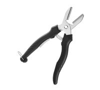 DEARMAMY Cascanueces Metálico Multifunción para Castañas y Nueces Abridor Resistente y Fácil de Usar para Pelar Nueces y Pecanas Cocina Doméstica Herramienta Esencial de Cocina Negra