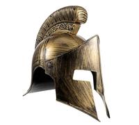 DEARMAMY Casco Romano de Soldado para Hombre, Accesorio Plástico para Cosplay Medieval, Disfraz Adulto para Fiestas Temáticas y Carnaval, Diseño Clásico y Cómodo, Talla Única