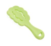 DEARMAMY Cepillo Infantil Desenredante con Masajeador de Cabelludo Suave para Cabello Seco y Mojado Color Verde Mini Portátil