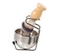 DEARMAMY Cepillo Para Hombre Kit De Afeitado Manual Con Cuenco y Soporte Artículo Imprescindible