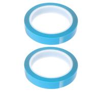 DEARMAMY Cinta Adhesiva PET Azul para Reparación de Frigorífico y Congelador 18 CM X 50 M 2 Rollos Resistente a Bajas Temperaturas sin Residuos Fijación Temporal de Puertas y Juntas