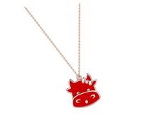 DEARMAMY Collar Delicado Con Colgante De Año De Cadena De Cuello De Plata S925 Para Mujer Colgante De Cambio De Temperatura De Moda