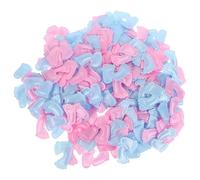 DEARMAMY Confeti de Huellas de Ñiño Rosa y Azul 200 Piezas Decoraciones de Tela No Tejida para Fiesta de Revelación de Género Accesorios para Mesa de Shower y Celebración