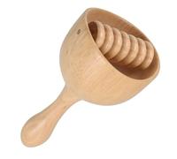 DEARMAMY Copa Sueca De Madera Con Rodillo Integrado Para Masaje Corporal Herramienta Natural Para Relajación Muscular y Modelado Del Contorno Uso Doméstico Ergónomico