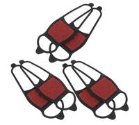 DEARMAMY Crampones Antideslizantes para Botas y Zapatillas de Silicona, 3 Pares Ligeros Tracción Mejorada para Pesca en Hielo y Tormentas de Nieve