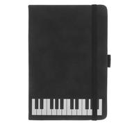DEARMAMY Cuaderno A6 Musical con Cubierta de Poliuretano Negra Libreta con Papel Suave para Escribir Cuaderno de Piano Temático Portátil Adecuado para Estudiantes Oficina y Amantes de