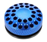 DEARMAMY Cubierta de Horquilla de Bicicleta de Aleación de Aluminio Azul, Tapa Protectora y Decorativa para Tubo de Dirección, Accesorio Profesional para Ciclismo