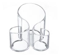 DEARMAMY Cubo Para Guardar Brochas De Maquillaje De Acrílico Organizador De Maquillaje Para Baño Caja De Almacenamiento De Brochas Para Tocador