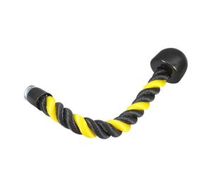 DEARMAMY Cuerda de Entrenamiento de Bíceps para Polea, un Extremo, 38 CM | Hierro, Nylon y Pp, Ligera y Portátil, para Casa y Gimnasio, Métodos Múltiples