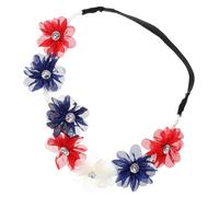 DEARMAMY de diadema fiesta diadilla cabello tocado floral bandas de pelo de moda banda de pelo de mujer diademas de flores imitacion tocado de flores artificiales girl headbands tela