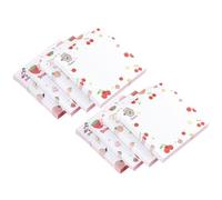 DEARMAMY de notas adhesivas con diseño floral, 8 blocs pequeños (4 modelos x 2 unidades), 640 hojas, papel removible para estudiantes, oficina y escuela, blocs portátiles para recordatorios y mensajes