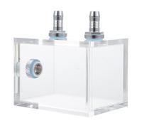 DEARMAMY Depósito de Refrigeración Líquida para PC Tanque Transparente de Acrílico Resistente Fácil Llenado y Purga de Aire Sistema de Enfriamiento para CPU con Bloque de Agua Diseño