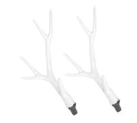 DEARMAMY Diadema con Cuernos de Ciervo Realistas Astas Artificiales para Decoración Miniaccesorios para Manualidades