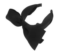 DEARMAMY Diadema Con Lazo Diademas Venda Banda Pañuelo Women Diadema De Fiesta Diadema De Niña Accesorios Para El Cabello De Las Mujeres Arco Accesorios Para El Cabello Black Esponja