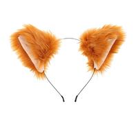 DEARMAMY Diadema Con Orejas De Diadema De Encaje Diadema Con Orejas De Orejas De De Peluche Orejas De Falsas Banda Para El Cabello De Y Aro