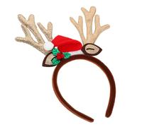 DEARMAMY Diadema De Año Asta De Ciervo Accesorio Antideslizante Para Fiestas Navideñas