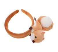 DEARMAMY Diadema de Ardilla de Peluche Marrón para Fiesta Accesorio de Cabello Divertido y Tamaño Flexible Adultos Tocado Decorativo Adecuado para Cumpleaños Cosplay y Carnaval