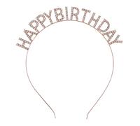 DEARMAMY diadema de cumpleaños víspera clips lazos para el cabello para divertido Venda hair topper fiesta cumpleaños accesorios de para mujer decoración del cabello aleación