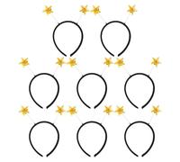 DEARMAMY Diadema de Estrella Brillante Amarilla Antenas Flexibles para Disfraces de Marcianos en Fiestas de Cumpleaños y Eventos Temáticos Espaciales