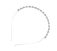 DEARMAMY Diadema De Flores Gemas De Imitación Accesorio De Boda Súper Brillante Tocado De Novia Para Mujer Para Bodas Especiales