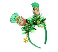 DEARMAMY Diadema De Rayas Verdes Diadema De Ropa Diadema De Mujeres Patricio Diadema Disfraces Del Día De San Patricio Para Mujer Boys St. Disfraz Del Día De Patrick El Plastico Green