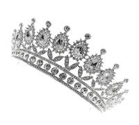 DEARMAMY Diadema De Tiara De Reina Vintage Tiara De Gemas De Imitación Joyería Cabello De Boda Para Ceremonia De Boda y Fiesta De Princesa