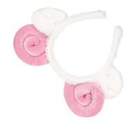 DEARMAMY Diadema Decorativa con Aros de Shofar Rosa, Adorables Bandas para El Cabello con Cuerno de Oveja, Aros para La Cabeza con Orejas de Oveja, Suministros para Decoraciones de Fiestas
