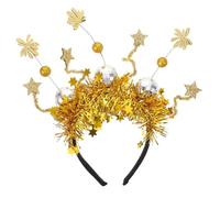 DEARMAMY Diadema Navideña con Texto "hola 2025" Accesorios Fotográficos Festivos Artículos para La Cabeza para Fiestas de Año Nuevo