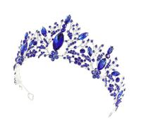 DEARMAMY Diadema Retro Barroca Gemas de Imitación para Novia Accesorio de Boda Único Tocado Elegante para Fiestas para Mujeres y Niñas