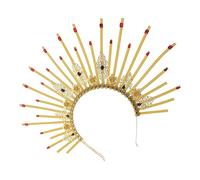 DEARMAMY Diadema Retro de Aro para Mujeres Diadema de Cosplay de Halloween Accesorio de Fiesta de Círculo Luminoso para Niñas