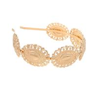 DEARMAMY Diadema Retro De Metal Ovalada Accesorio Bohemia Para Mujer Para Fiestas De Boda y Eventos