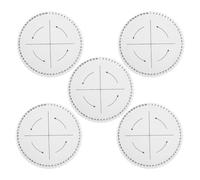 DEARMAMY Discos para Tejer Pulseras 5 Piezas, Disco Kumihimo Redondo 15x15 Cm 64 Ranuras Numeradas, Tabla Trenzadora de Cordón Engrosada para Manualidades, Proyectos de Tejido y Uso