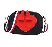 DEARMAMY Elegante Bolso De Hombro con Estampado De Corazón para Mujer Bandolera Bolso para Niña Elegante Bolso Bandolera Monedero