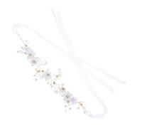 DEARMAMY Elegante Tocado de Novia Artesanal con Diseño Floral Diadema Ajustable y Ligera para Bodas y Sesiones Fotográficas Accesorio Nupcial Versátil para Mujer