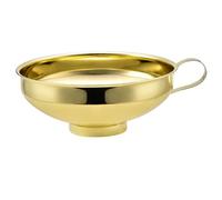 DEARMAMY Embudo de Acero Inoxidable Dorado Resistente para Líquidos y Aceites Boca Ancha Extra Multifuncional para Cocina y Transferir Vinagre Vino y Salsas