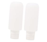 DEARMAMY Envases Rellenables para Viaje de 200ml de Silicona Kit de 2 Botellas Práctico y Compacto para Champú y Loción para Artículos de Tocador
