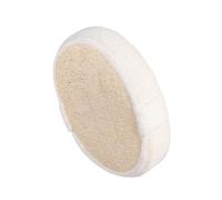 DEARMAMY Esponja Loofah Natural Ovalada para Baño y Spa Doble Cara Exfoliante con Banda de Algodón y Respetuosa para Limpieza Profunda y Renovación Celular