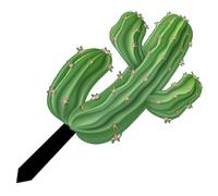 DEARMAMY Estaca de Jardín Acrílica de Cactus Decorativa para Césped Exterior Resistente y Realista Tamaño Mediano Decoración Insertada Jardín para Terraza y Patio para Exteriores
