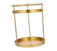 DEARMAMY Estante Organizador De Maquillaje y Artículos De Tocador Doble Capa 1 Unidad Tamaño Mediano Hierro Resistente Al Agua Para Dormitorio Baño Uso Doméstico