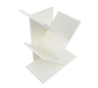 DEARMAMY Estantería Árbol de Escritorio Creativa Estante de Libros Compacto y Resistente Organizador Multifunción para Hogar Oficina y Escuela Diseño Moderno y Duradero Color Marfil Tres