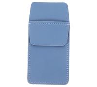 DEARMAMY Estuche Organizador para Bolígrafos De Cuero Azul, Protector De Bolsillo Grueso y Duradero para Oficina y Enfermería, Funda para Bolígrafo Multifuncional, Compatible Batas y Camisas